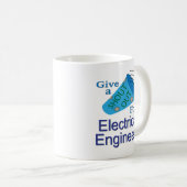 電気技術者のために大声で叫ぶ コーヒーマグカップ (正面右)