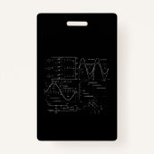 電気技術者の電気技ユニーク術者贈答品 バッジ (正面)