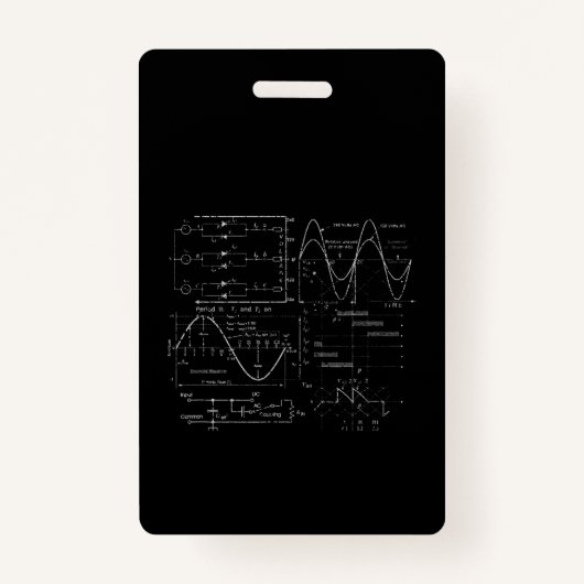 電気技術者の電気技ユニーク術者贈答品 バッジ (正面)