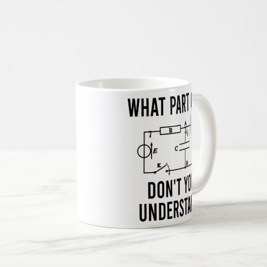 電気技術者への贈り物，電気技師への贈り物 コーヒーマグカップ (正面右)