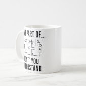 電気技術者への贈り物，電気技師への贈り物 コーヒーマグカップ (正面左)
