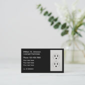 電気技術者をモダン中心 名刺 (スタンド正面)