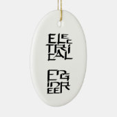 電気技術者キャラクター セラミックオーナメント (右)