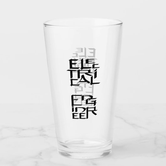 電気技術者キャラクター タンブラーグラス (正面)