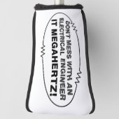 電気技術者メガヘルツ楕円 ゴルフヘッドカバー (回転90)