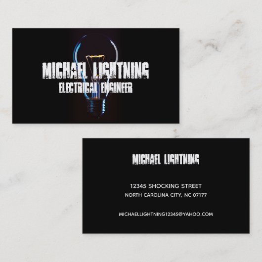 電気技術者名刺 名刺 (正面/裏面)