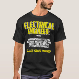 電気技術者定義エンジニアリング Tシャツ