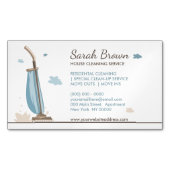 電気掃除機イラストレーション マグネット名刺 (正面)