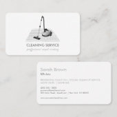 電気掃除機カーペットウォッシャシルバーグレー 名刺 (正面/裏面)