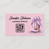 電気掃除機ガーリーの住宅清掃サービス 名刺 (裏面)