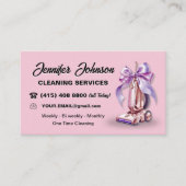 電気掃除機ガーリーの住宅清掃サービス 名刺 (正面)