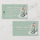 電気掃除機ガーリーの住宅清掃サービス 名刺 (正面/裏面)