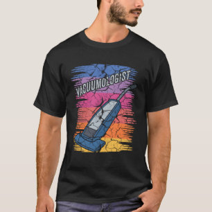 電気掃除機バキュームロジストメンズウィメンズレトロハウス Tシャツ