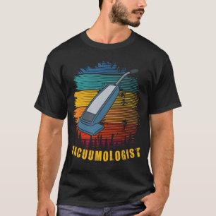 電気掃除機バキュームロジストメンズウィメンズレトロハウス Tシャツ