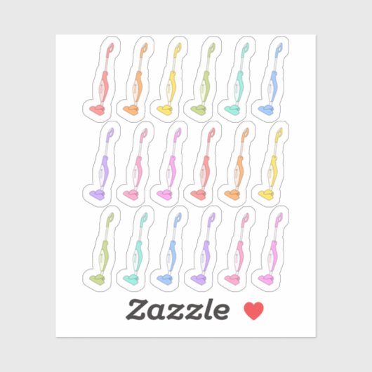 電気掃除機洗浄用注意喚起プランナー シール (シート)