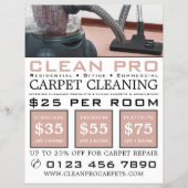 電気掃除機、カーペットクリーナー、クリーニングサービス チラシ (正面)