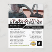 電気掃除機、カーペットクリーナー、クリーニングサービス チラシ (正面)