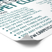 電気掃除機、カーペットクリーナー、クリーニングサービス ポスター (角)