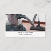 電気掃除機、カーペットクリーナー、クリーニングサービス 名刺 (正面)
