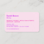 電気掃除機HouseKeeper 名刺 (裏面)