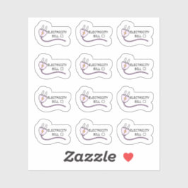 電気料金請求トラッカーミニプランナー シール