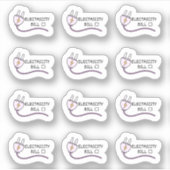 電気料金請求トラッカーミニプランナー シール (正面)