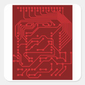 電気方式ステッカー スクエアシール (正面)