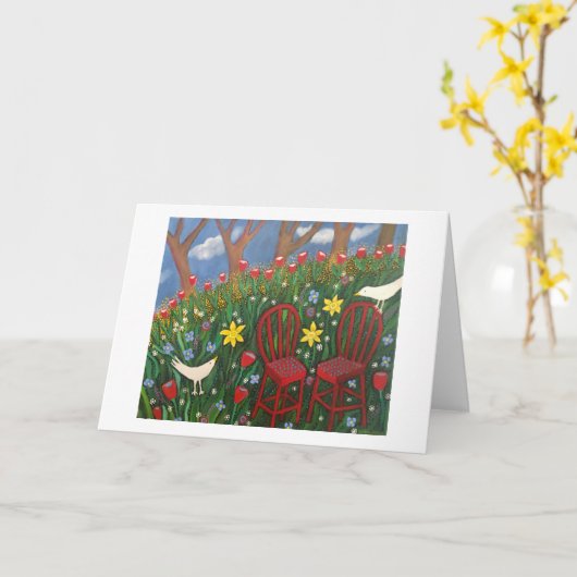 電気春 カード (黄色い花)