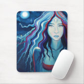電気月-マウスのマット- マウスパッド (マウス)