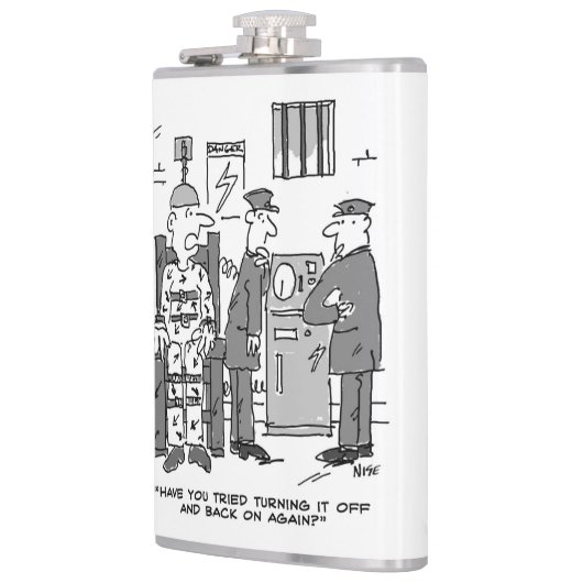 電気椅子の故障の漫画おもしろい- フラスク (左)