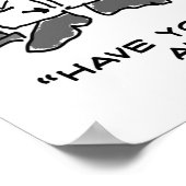 電気椅子の故障の漫画おもしろい- ポスター (角)