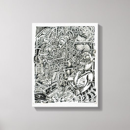 電気椅子、Brian Benson著 キャンバスプリント (正面)