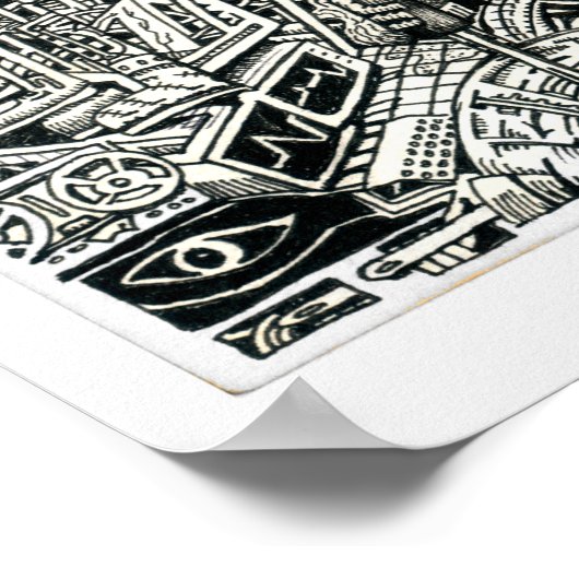 電気椅子、Brian Benson著 ポスター (角)