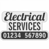 電気業務 シール (正面)