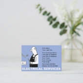 電気業務 名刺 (スタンド正面)
