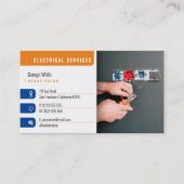 電気業務 |電気技師 名刺 (正面)