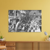 電気機フランスの械ギャラリー キャンバスプリント (インサイチュ (リビング))