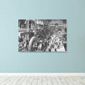 電気機フランスの械ギャラリー キャンバスプリント (インサイチュ (ウッドフロア))