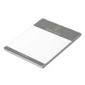 電気機器用電球モノグラムロゴ ノートパッド (回転)