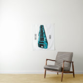 電気機関車の漫画イラストレーション タペストリー (インサイチュ)