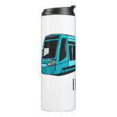 電気機関車の漫画イラストレーション タンブラー (回転左)