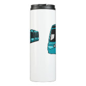 電気機関車の漫画イラストレーション タンブラー (裏面)