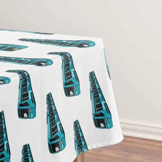 電気機関車の漫画イラストレーション テーブルクロス (インサイチュ)