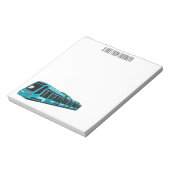 電気機関車の漫画イラストレーション ノートパッド (回転)