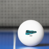 電気機関車の漫画イラストレーション 卓球ボール (ネット)