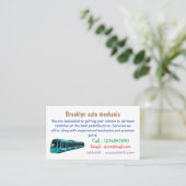 電気機関車の漫画イラストレーション 名刺 (スタンド正面)