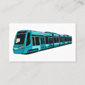電気機関車の漫画イラストレーション 名刺 (裏面)