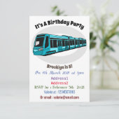 電気機関車の漫画イラストレーション 招待状 (スタンド正面)