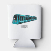 電気機関車の漫画イラストレーション 缶クーラー (裏面)