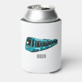 電気機関車の漫画イラストレーション 缶クーラー (缶裏面)